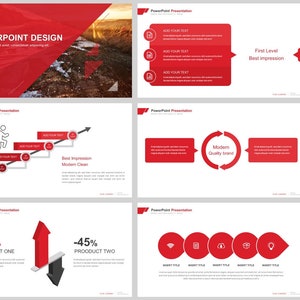 Modello di PowerPoint Minimal Magazine Style Business
