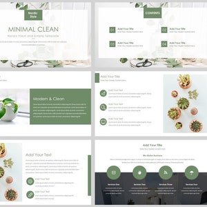 Minimal Magazine Style Clean PowerPoint Template