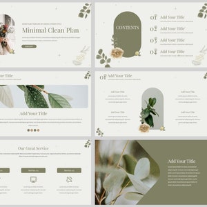 Minimal Modern Clean Style Powerpoint Template - Etsy