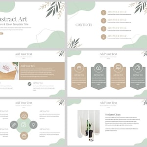 Modello di PowerPoint in stile rivista minimo
