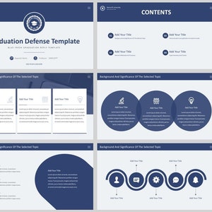 Minimal Clean Graduation Defense PowerPoint Template