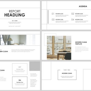 Minimal Line Business Annual Report PowerPoint Template