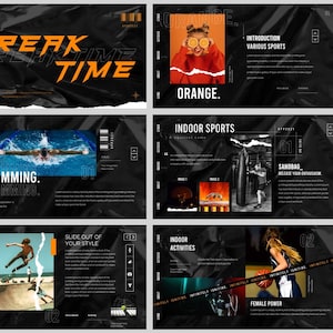 Modern ren sport PowerPoint-mall