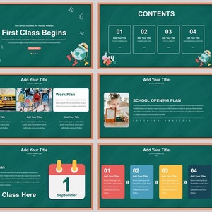Cute Cartoon Education and Teaching Template