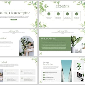 Minimal Clean Teaching Report PowerPoint Template
