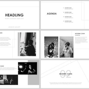 Minimal Line Business Annual Report PowerPoint Template