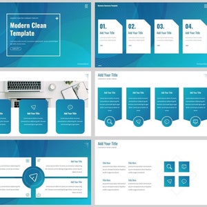 Minimale moderne schone Business PowerPoint-sjabloon