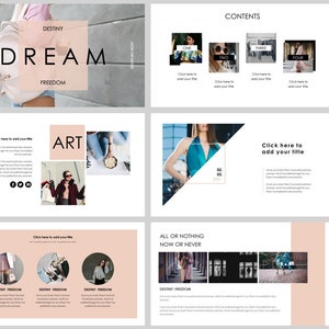 Pink Simple Magazine Style Keynote Template