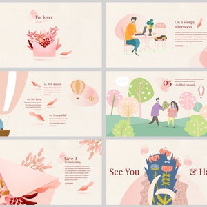 Clean Romantic For Lover PowerPoint Template