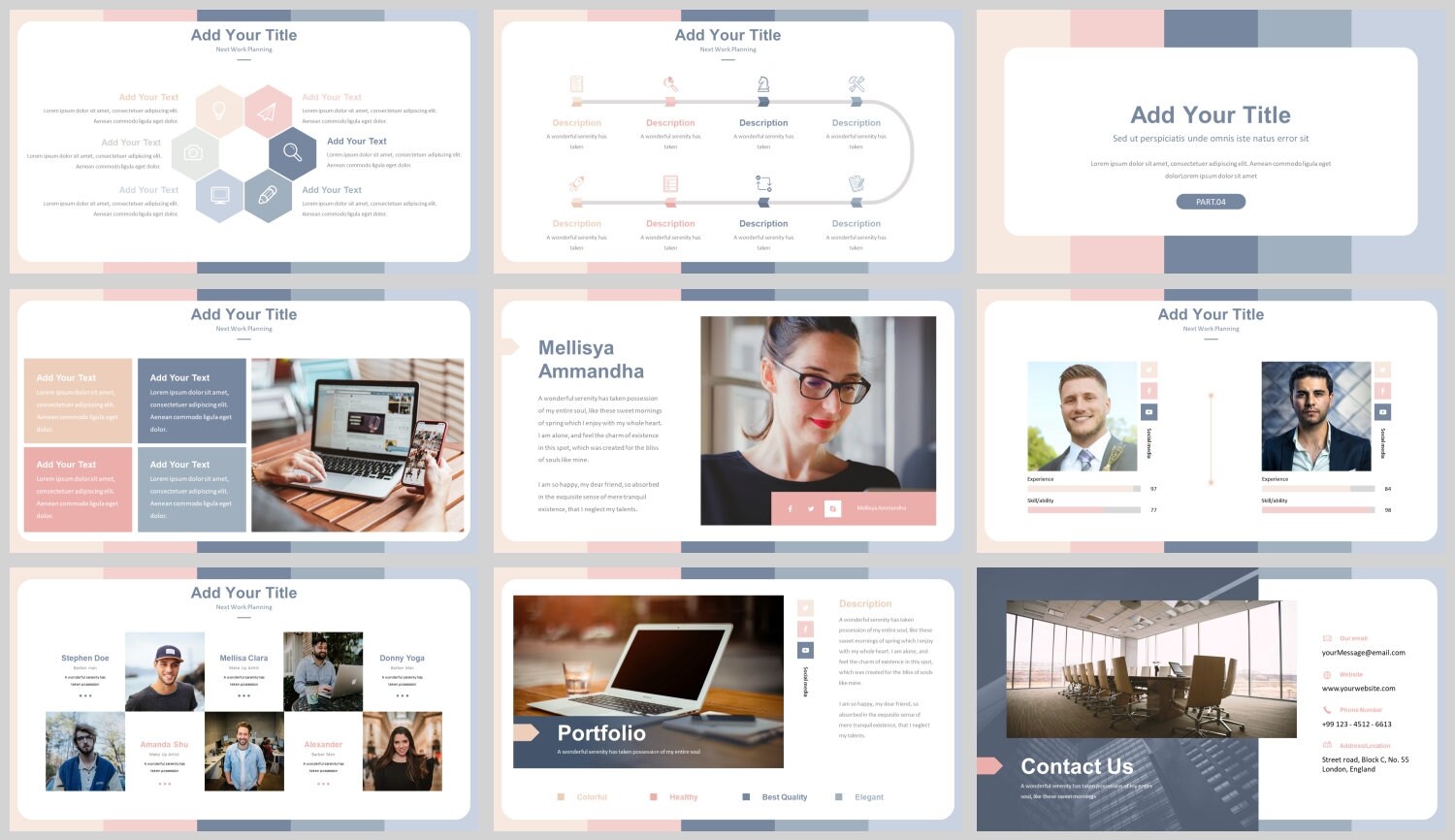Minimal Modern Clean Style Powerpoint Template - Etsy