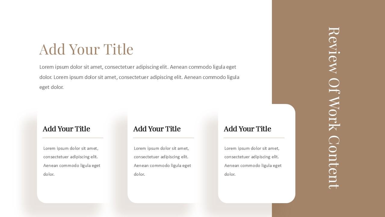 Minimal Clean Work Summary Powerpoint Template - Etsy