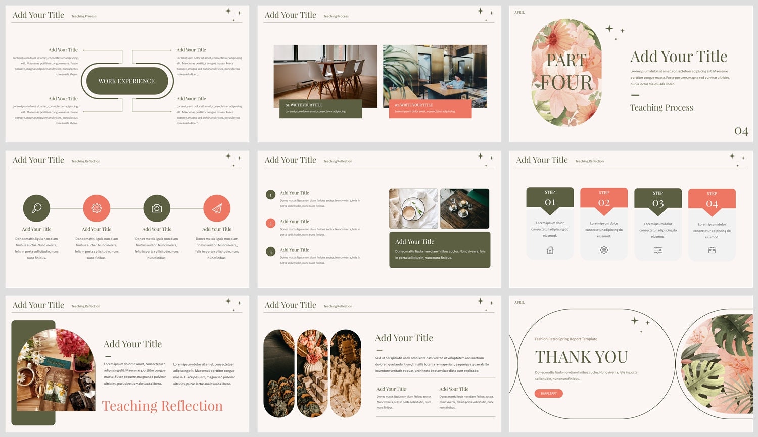 Minimal Clean Teaching Summary Powerpoint Template - Etsy