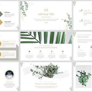 Minimal Modern Clean Business Powerpoint Template - Etsy
