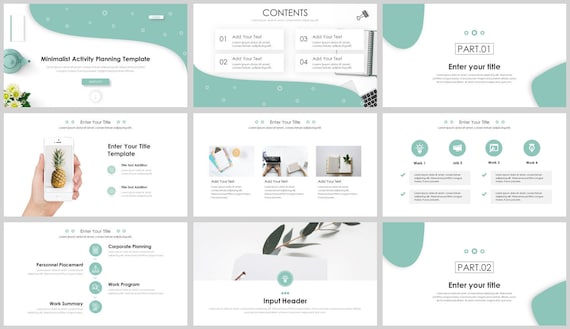 minimal activity planning powerpoint template planning powerpoint