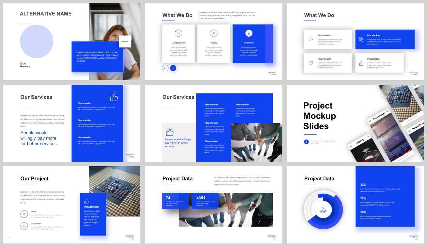 Modern Clean Business Plan Powerpoint Template - Etsy