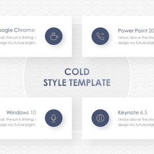 Cold Powerpoint Design Minimal Cold Magazine Style Powerpoint Template - Etsy