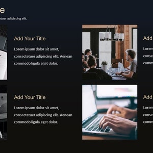 Black Gold Business Report Powerpoint Template - Etsy
