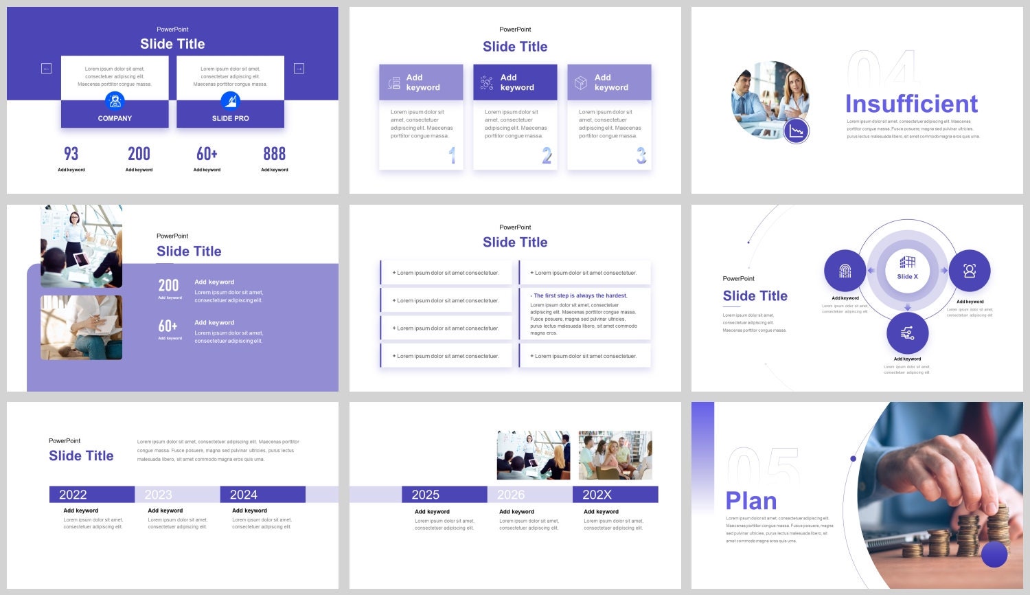 Modern Clean Business Plan Powerpoint Template - Etsy Canada