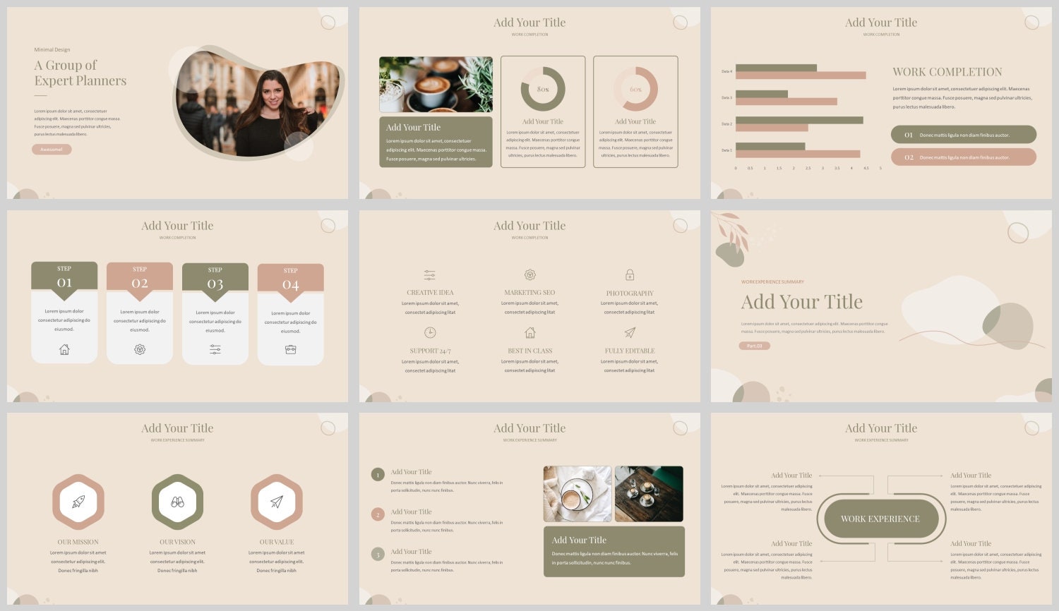 Minimal Modern Clean Business Powerpoint Template - Etsy