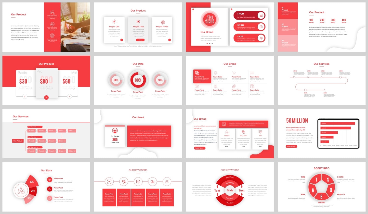 Modern Clean Business Plan Powerpoint Template - Etsy