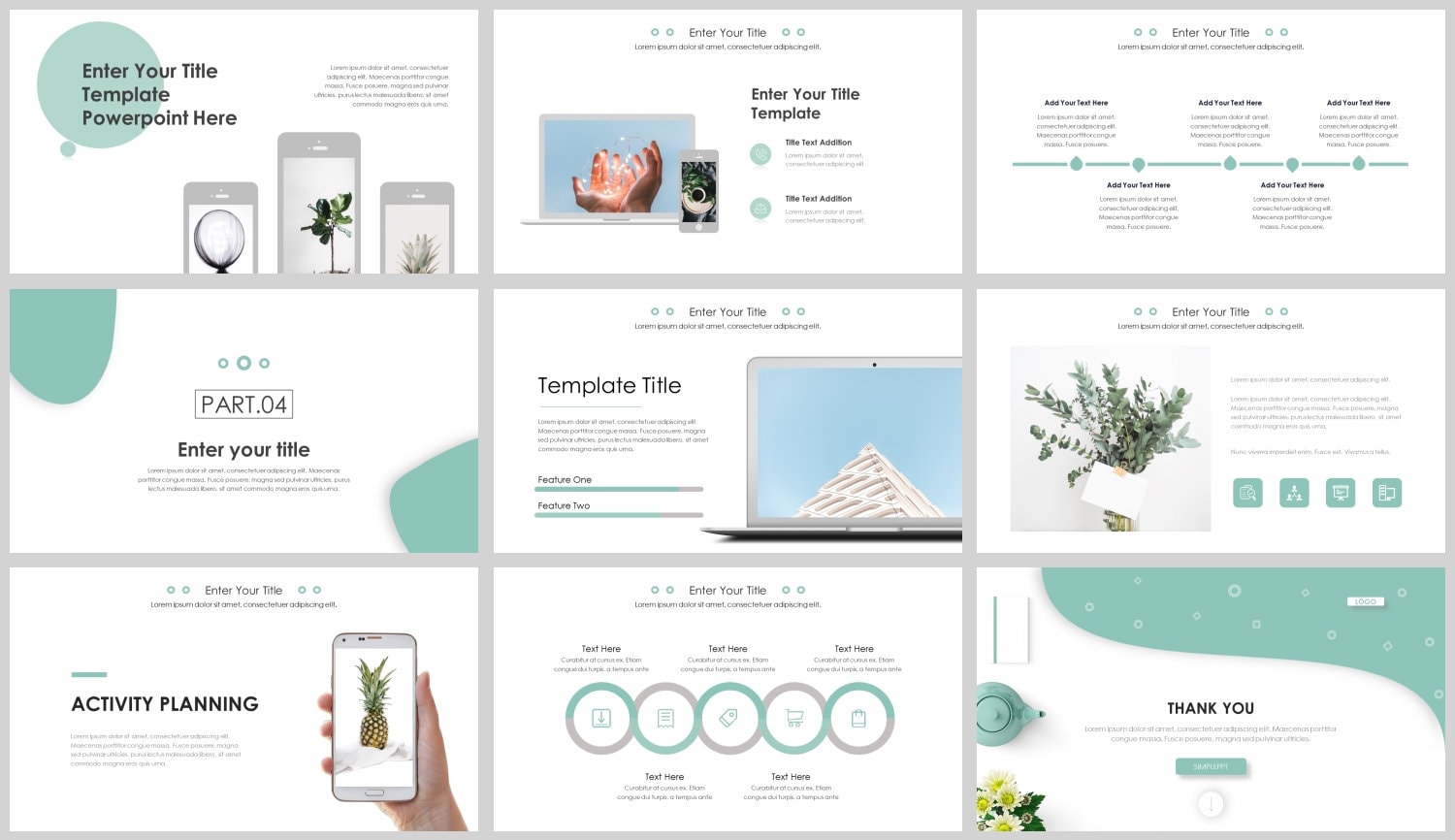 Minimal Activity Planning Powerpoint Template - Etsy