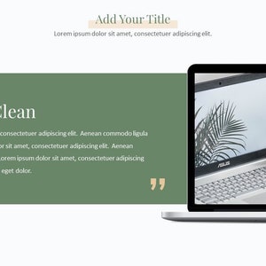 Minimal Modern Clean Style Powerpoint Template - Etsy