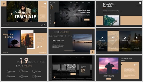 Template Powerpoint Mag Design Magazine Template Powerpoint