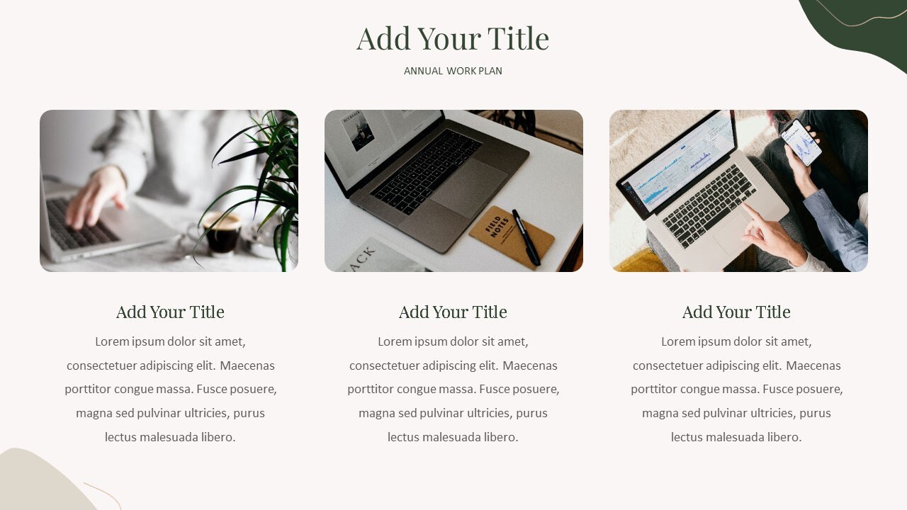 Minimal Clean Work Summary Powerpoint Template - Etsy