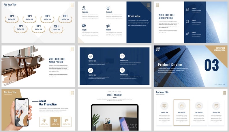 Minimal Modern Clean Business Powerpoint Template - Etsy
