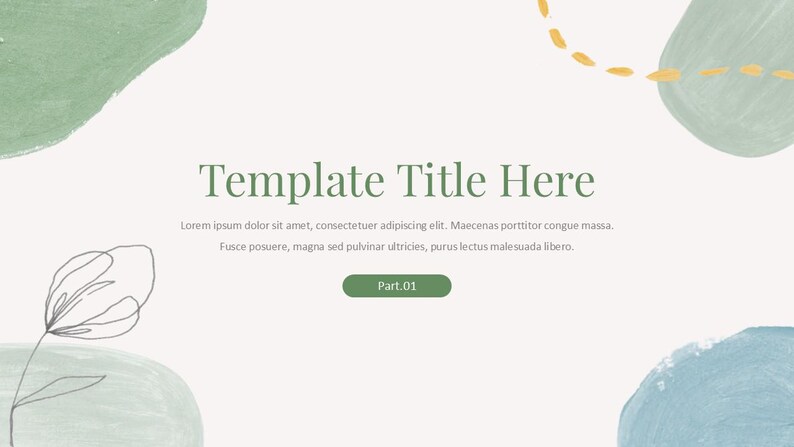 Minimal Clean Work Summary Powerpoint Template - Etsy