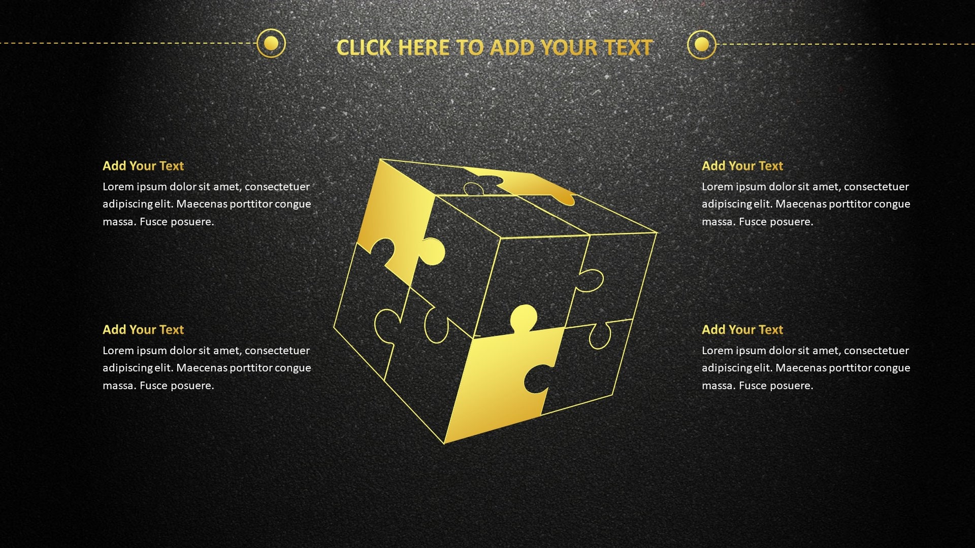 Black Golden Business Powerpoint Template - Etsy