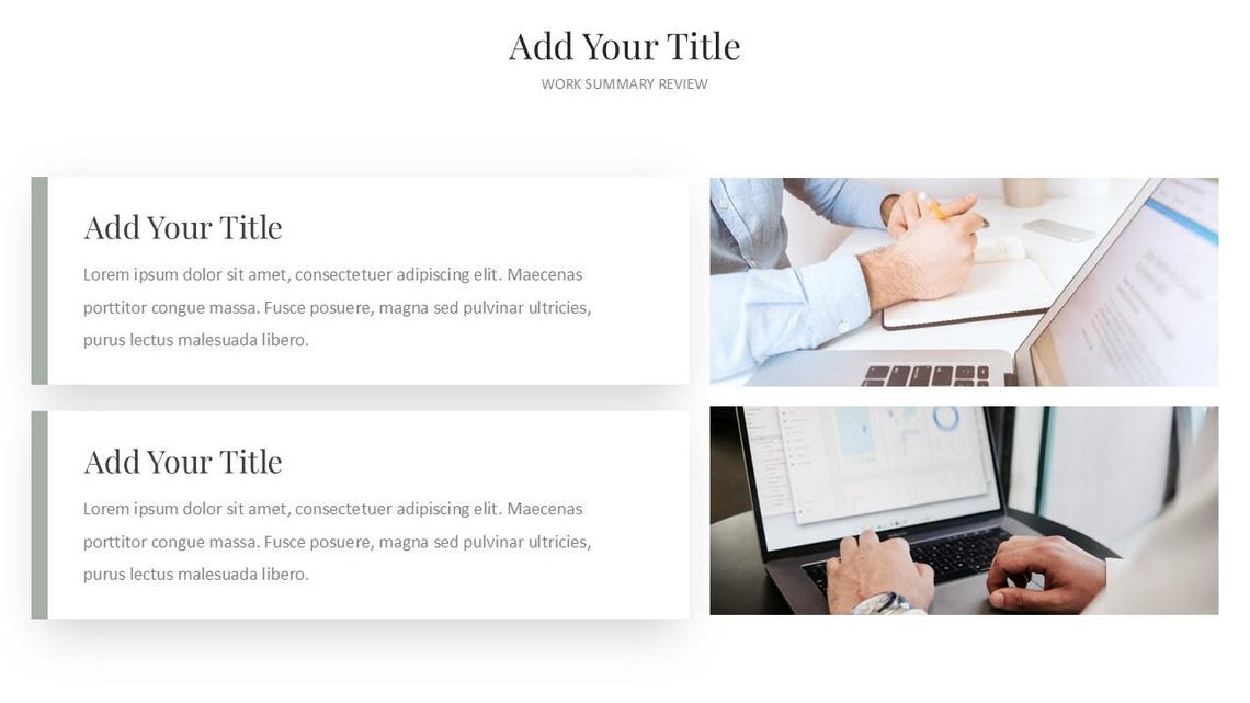 Minimal Modern Clean Report Powerpoint Template - Etsy