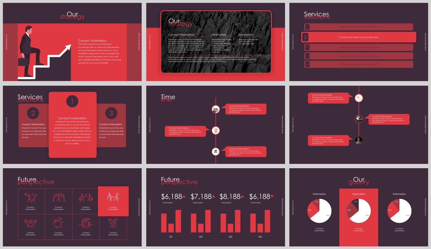 Minimal Clean Work Report Powerpoint Template - Etsy