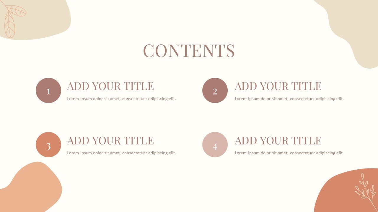 Minimal Modern Clean Powerpoint Template - Etsy