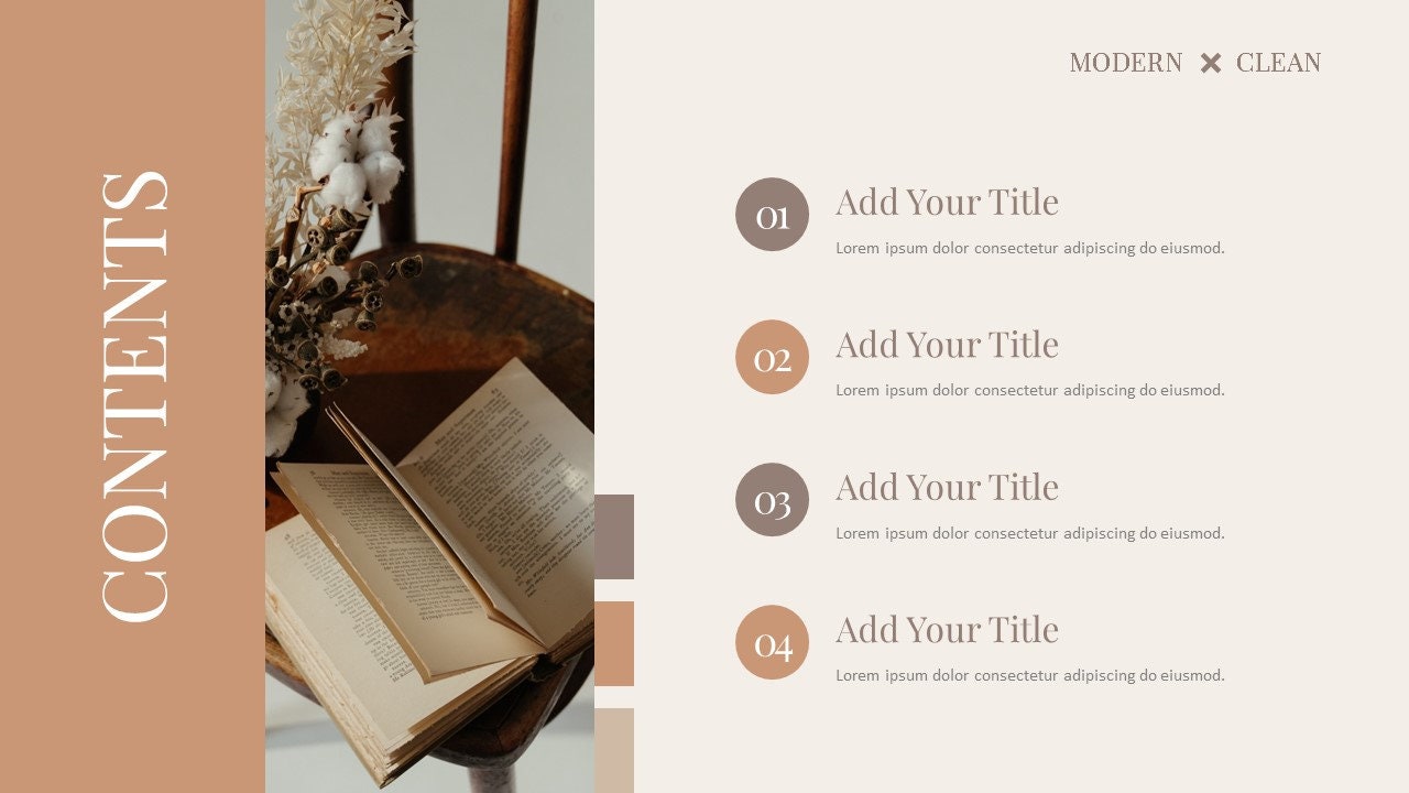 Minimal Modern Clean Report Powerpoint Template - Etsy