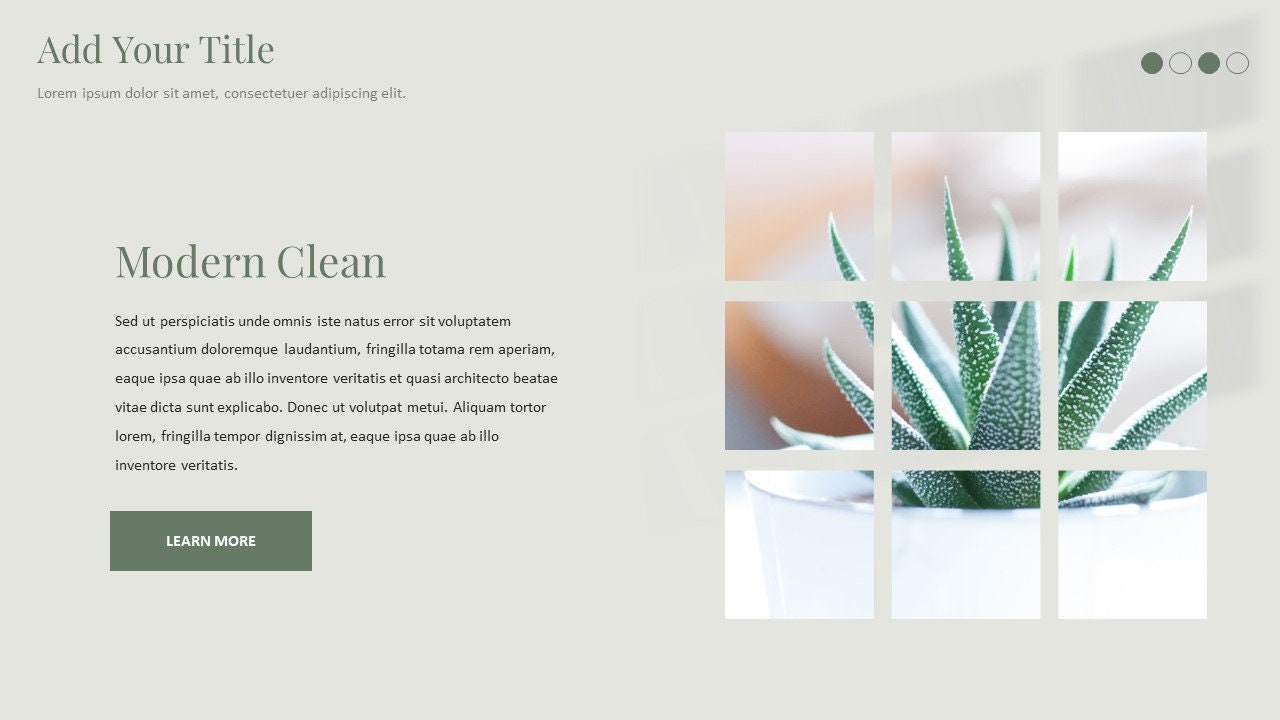 Minimal Modern Clean Report Powerpoint Template - Etsy