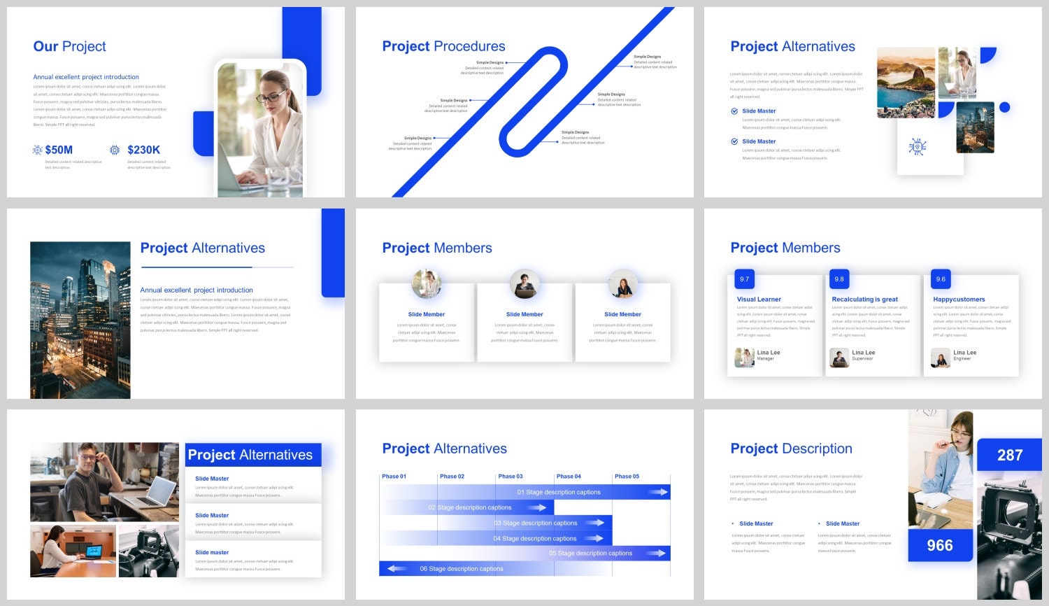 Modern Clean Business Plan Powerpoint Template - Etsy