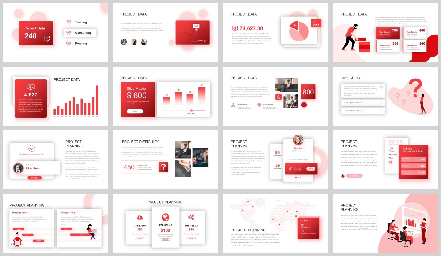 Modern Clean Business Plan Powerpoint Template - Etsy