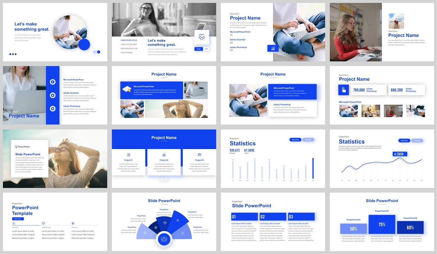 Modern Clean Business Plan Powerpoint Template - Etsy