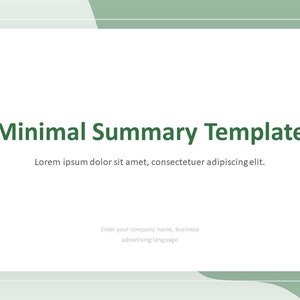 Modern Clean Business Work Summary Powerpoint Template - Etsy