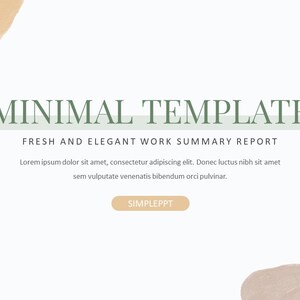 Minimal Modern Clean Style Powerpoint Template - Etsy