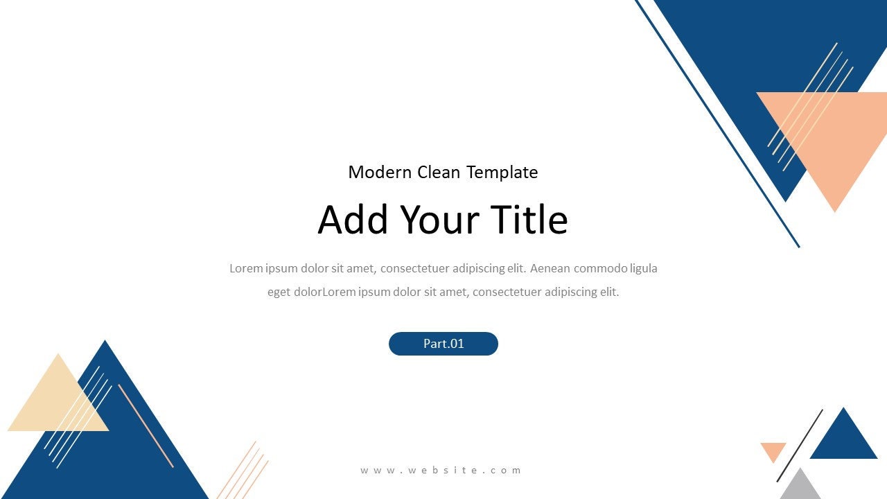 Minimal Modern Clean Powerpoint Template - Etsy