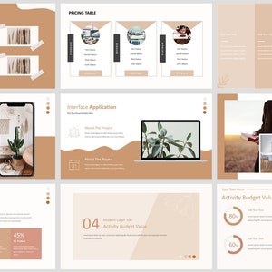 Minimal Modern Clean Style Powerpoint Template - Etsy