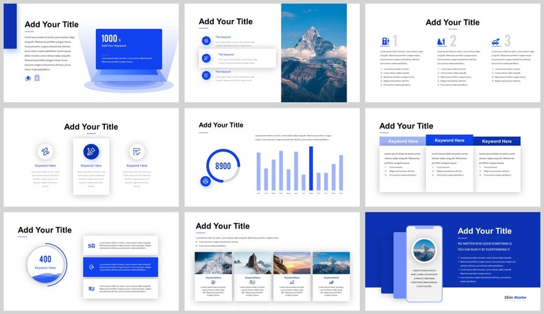 Modern Clean Business Plan Powerpoint Template - Etsy