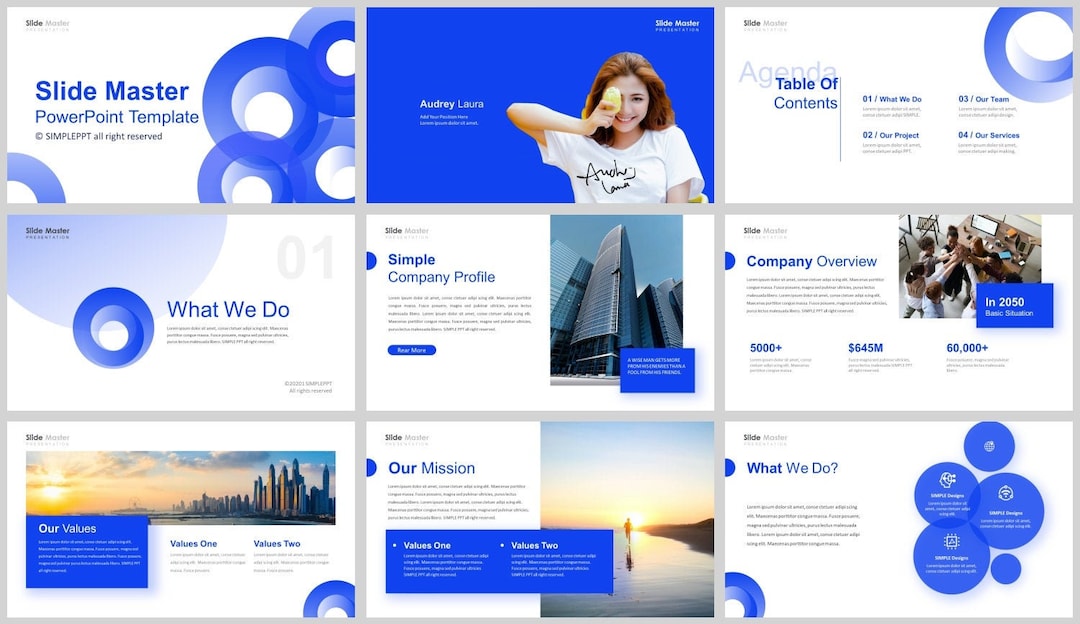 Modern Clean Business Plan Powerpoint Template - Etsy