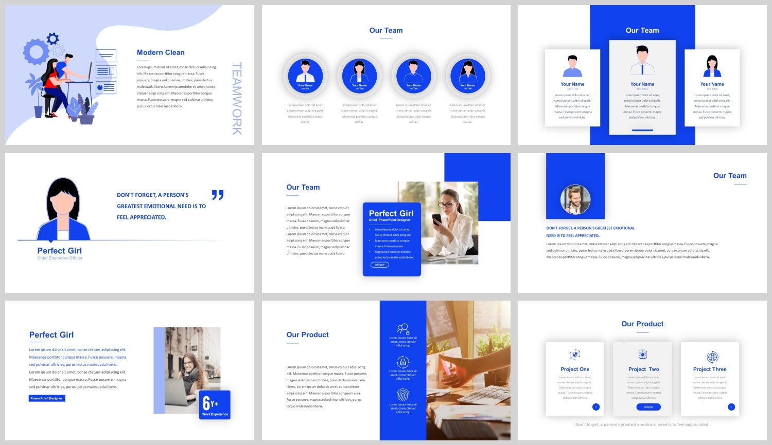 Modern Clean Business Plan Powerpoint Template - Etsy