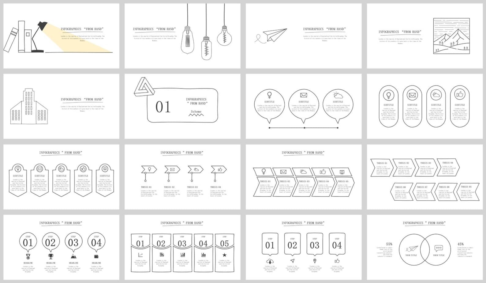 Handdraw Style Report Powerpoint Template - Etsy