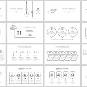 May include: A set of 10 infographic templates with different layouts and icons. The templates are designed for presentations, reports, and other visual communication needs.