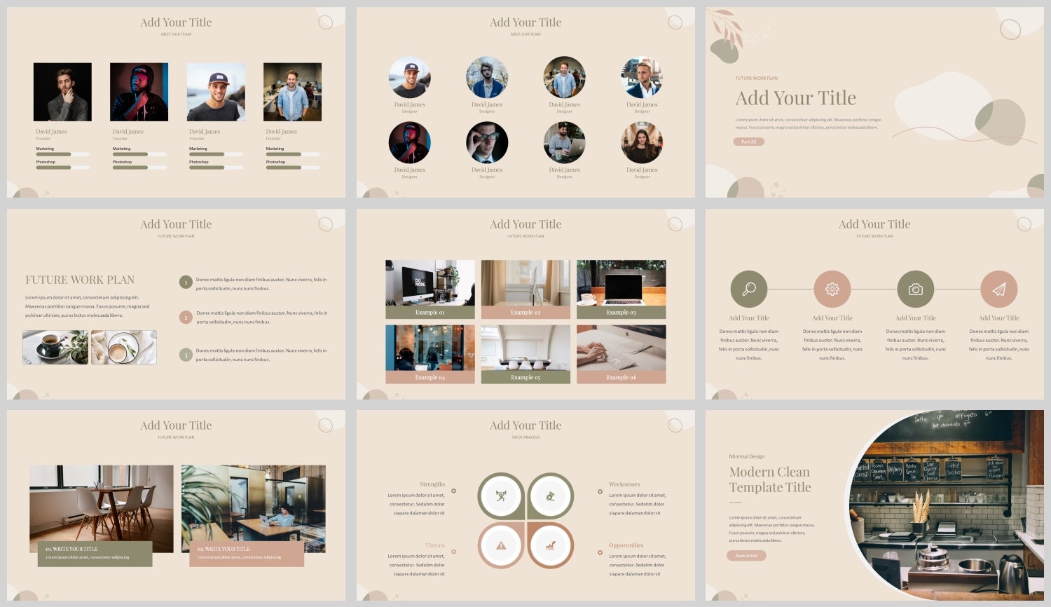 Minimal Modern Clean Business Powerpoint Template - Etsy