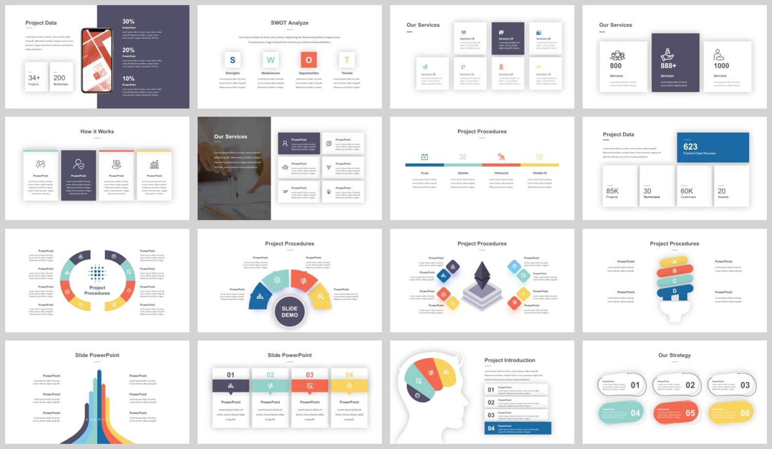 Modern Clean Business Plan Powerpoint Template - Etsy